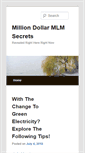 Mobile Screenshot of milliondollarmlmsecrets.com